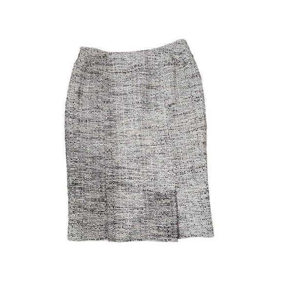 Lafayette 148 2 skirt New York pencil Tweed Brown Tan Gold Lined Virgin Wool 2 - Picture 3 of 7